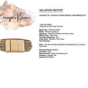 Lafayette 148 Mesh Link Bracelet